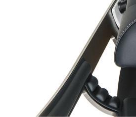 Tiltbar förarstol med unikt ergonomiskt ryggstöd Den toppmoderna