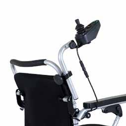 Vårdarstyrning Vårdarstyrningen är en arm och ett fäste som innebär att du kan montera joysticken på ryggstödet på din Eloflex.