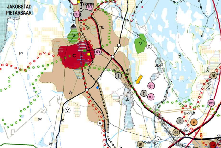 9 Nuvarande landskapsplan Nykyinen maakuntakaava Kuva 5. Nykyinen maakuntakaava Bild 5. Nuvarande landskapsplan Österbottens landskapsplan 2030, som fastställdes av miljöministeriet 21.12.