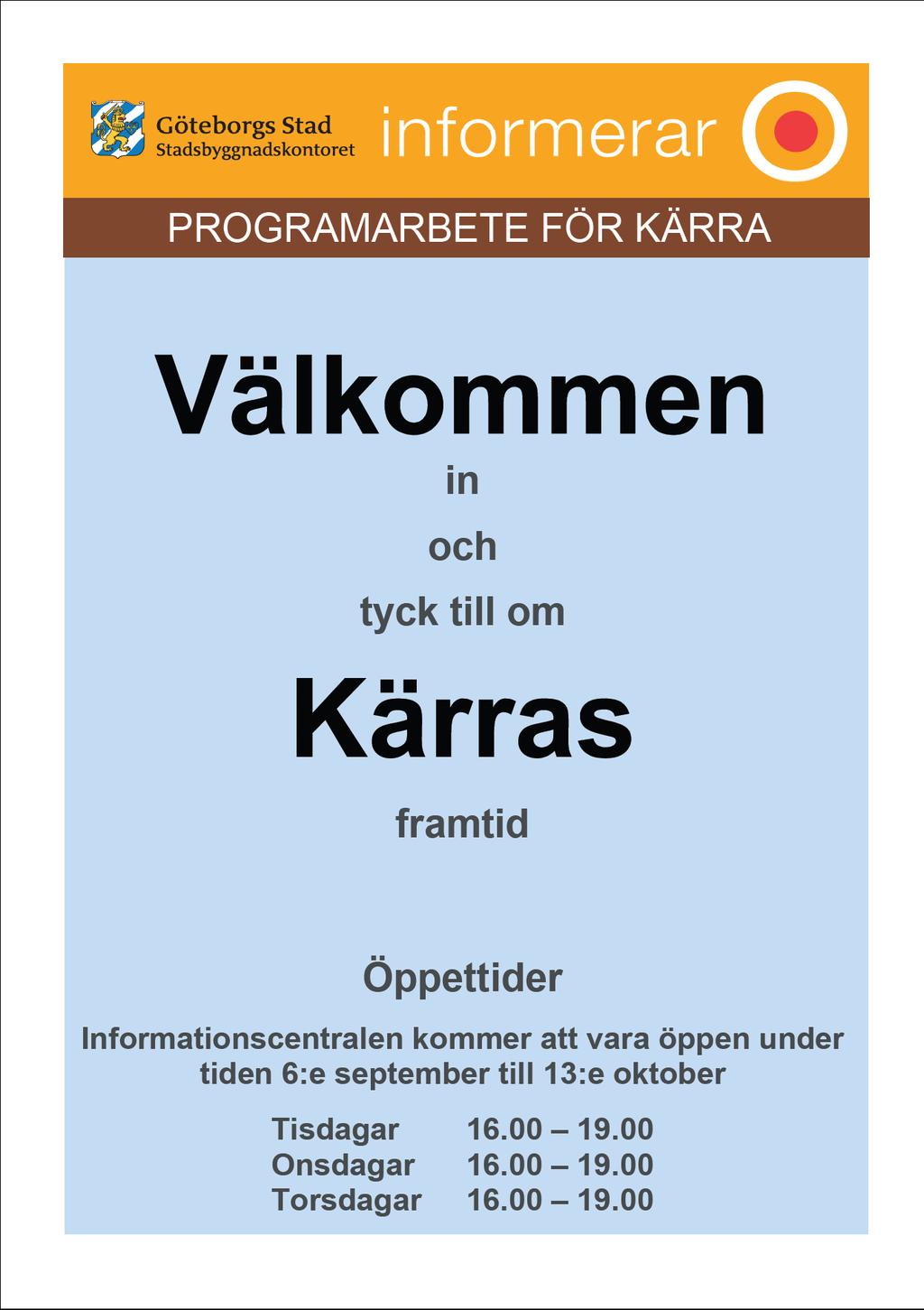 Bilaga 2 Program för Kärra centrum MEDBORGARDIALOG I