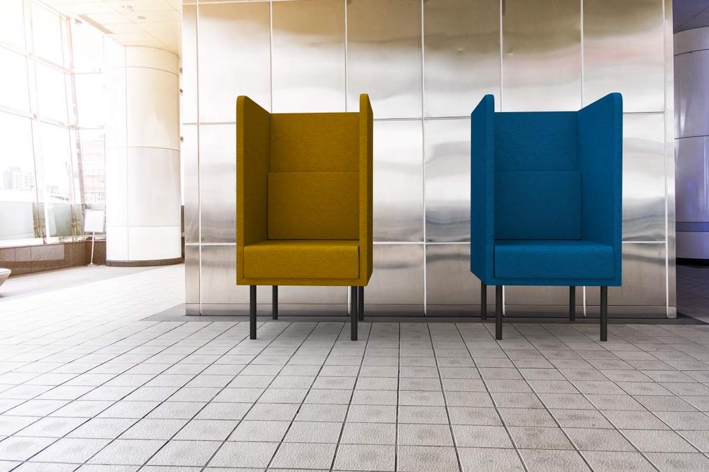Sound Acoustic Chair Sound Acoustic Chair (1-sits) med hög rygg är utvecklad för att skapa en avskärmad plats för möten och samtal.