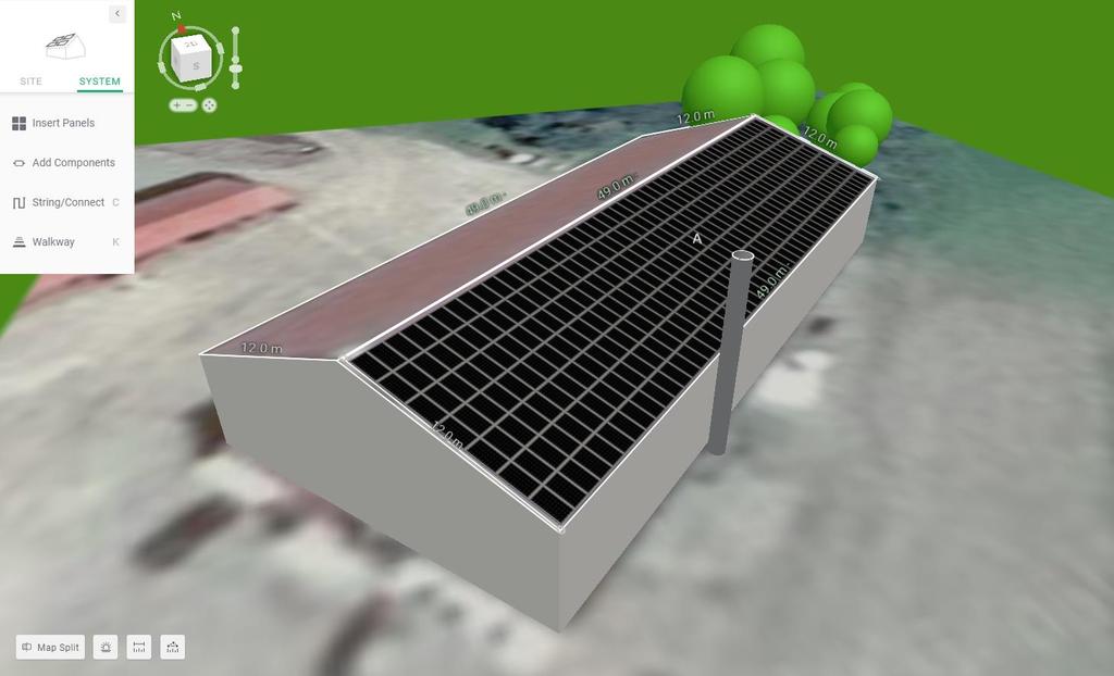 4.8.1 Aurora Aurora är ett amerikanskt simuleringsprogram gjorda av företaget Energyexemlar. I Aurora simuleras byggnader, komponenter, komplexa hinder samt närliggande träd i 2D och 3D.