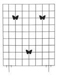 Natural 6450-8 Svart Black Båge för duk till planteringslåda och