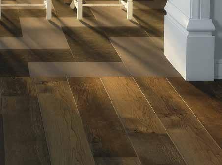 Golvet heter Forbo Design Plank, där även plankornas kanter är fasade för att förstärka känslan av högsta kvalitet.