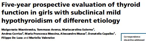 22 flickor (8.9 + 4.9 år) Pos TPO eller Tg-Ak AIT på ultraljud TSH 5-10 FT4 ua vs 42 flickor (7.5 + 3.