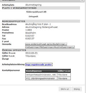 Testavd 1: informationen under denna länk uppdateras under