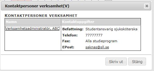 15 Kontaktpersoner: verksamhet (V) utbildningsprogram (U): här finns information om
