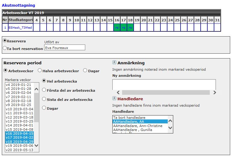 34 8 KOPPLA HANDLEDARE - STUDERANDE (V)(U) I Klipp finns möjligheten att koppla en studerande till en specifik handledare.