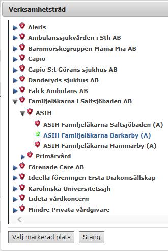 Här bör man lägga behörigheten på en begransad nivå Verksamhetsadministratör: kan reservera platser ta ut rapporter När en användargrupp är vald