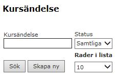 74 Redigera kurstyp Att tänka på: all redigering av kurstyp ändras även bakåt i tiden Kursändelse Denna funktion i KliPP är