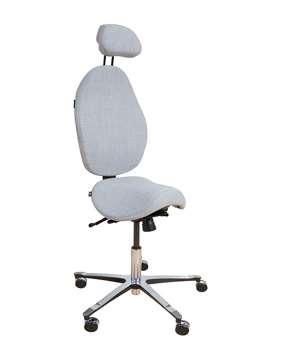 Malmstolen High5 Flexible Alltid på språng Gunga Omfång gunga centrerad gunga 10 bakåt Sitthöjd ca 58-79 cm Sittdjupsjustering Rygghöjdsjustering Rygglutning 6 lägen / 8 cm 8 steg / ca 10 cm steglös