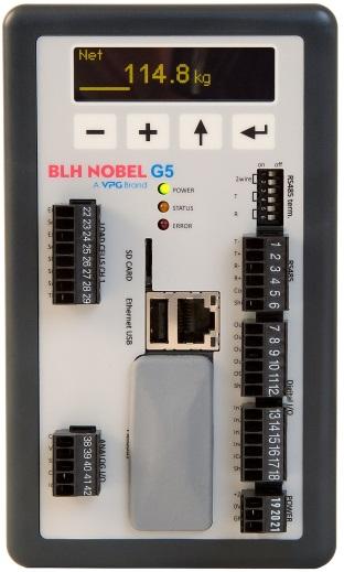 Teknisk handbok G5-RMD Frontpanel Skärm Vid normal drift visar instrumentets display aktuell vikt och en grafisk stapelel visar bruttovikt. Några andra operativskärmar visar ytterligare information.