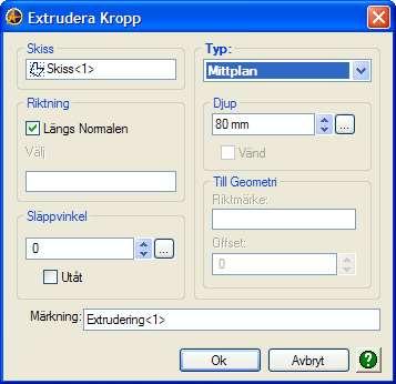 Skisser och solida kroppar Solider är, till skillnad från ytmodeller, riktiga kroppar som har en massa och en volym.