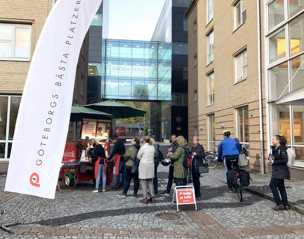 Under 2018 köpte vi två större kontorsfastigheter i södra Gårda. Transaktioner Nu växer vi i södra Gårda Utöver förvaltning och utveckling är transaktioner det tredje benet i vårt värdeskapande.