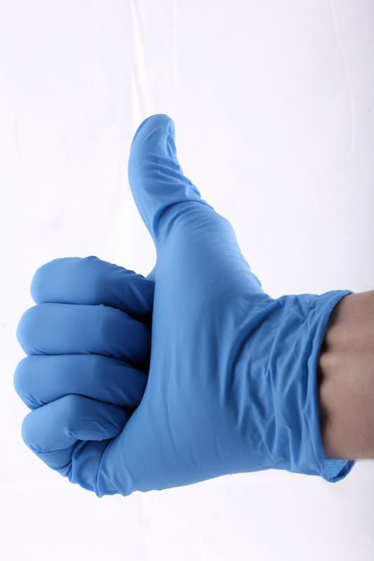 Handskar blir förorenade utanpå och sprider smittämnen på samma sätt som den