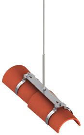 Uppfångare med sockel art.nr. 103 125 Uppfångare med sockel för platta tak, för skydd av små takkonstruktioner t ex ventilationssystem, för installation längs takledaren. Specifikation förp. art. nr.