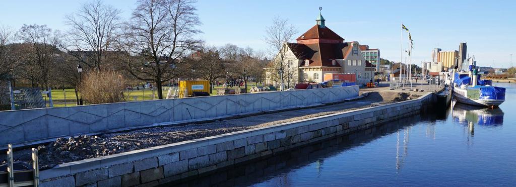 Förstärkningsarbete av Badhuskajen FÖRVALTNINGSBERÄTTELSE Viktiga händelser under perioden Under tertialet har det strategiska arbetet för bättre infrastruktur fortsatt med bland annat