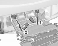 Lossa låsspaken på det diagonala stödet och fäll ner båda pedalarmshållarna.