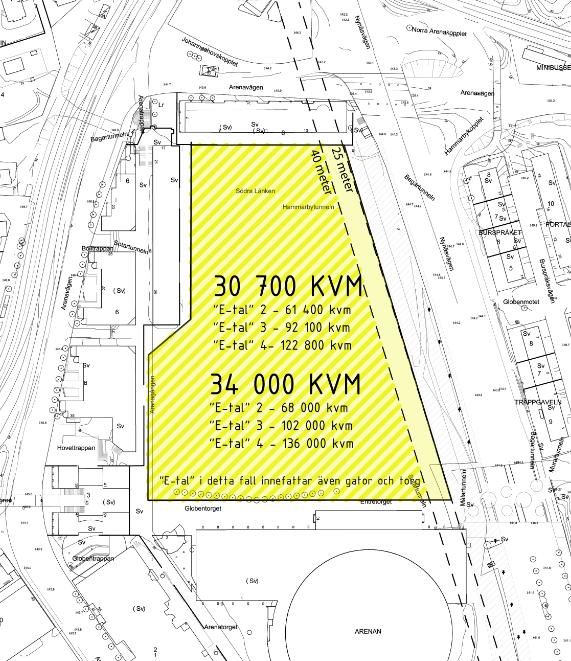 Sida 6 (14) I framtiden är planeringsinriktningen för delområdet Gullmarsplan-Nynäsvägen en tät och integrerad stadsdel med Nynäsvägen överdäckad, eller på annat sätt omvandlad stadsgata.