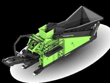 BISON 100 BISON 120 3,5 m 3 (4,6 yd 3 ) kapacitet i inmatningsmagasinet Upp till 80 ton i