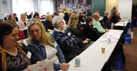 Auditoriet på Terrierfullmäktige. Foto: Sylvana Schiöler Lars Ramberg drillade fullmäktige i föreningsteknik.