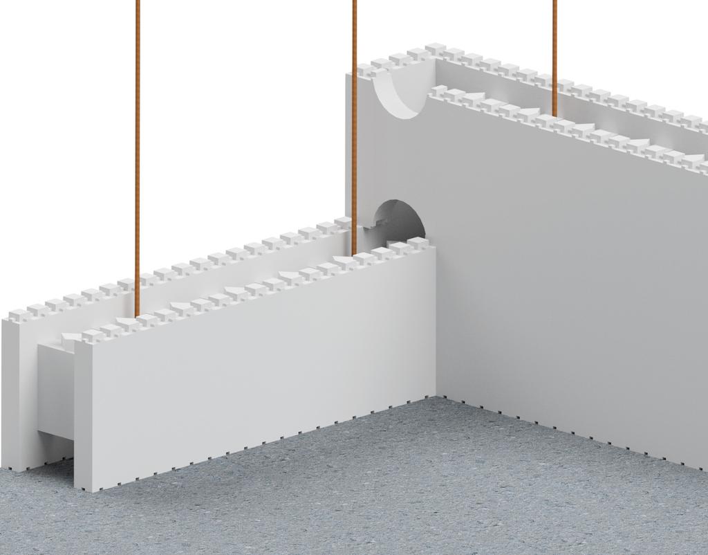 01 Uppstart med kantelement Fig. 01: Markytan schaktas av till anvisat grundläggningsdjup. Det dränerande skiktet av grus eller makadam läggs ut på schaktbotten, och komprimeras väl.