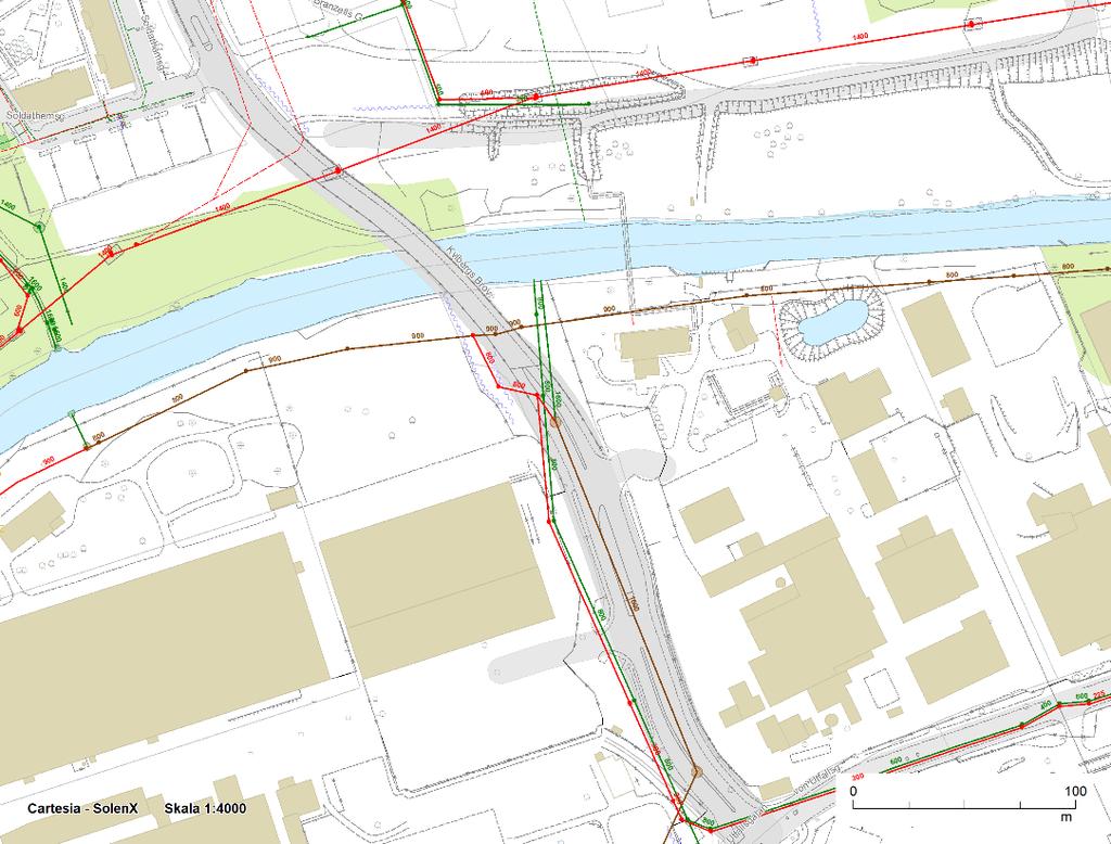 Effekt av föreslagna åtgärder Total investering 46,3 miljoner kr Värderingstal 34,9 Kvibergsbron Kvibergsbron en vid Kvibergsbron ligger bland topp 15 de största bräddpunkterna inom staden.