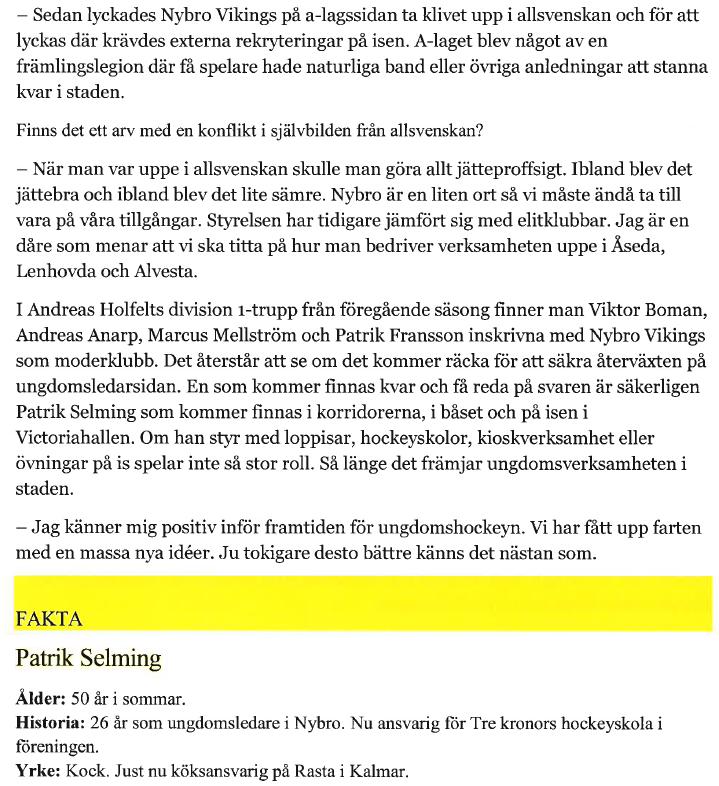 10(12) Anmälan av kandidat till årets ELDSJÄL inom Nybro Kommun.