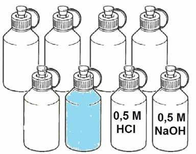 Tekniska anteckningar: KEMIA Sida: 6 (12) Uppgift 3 (10 poäng) I droppflaskorna finns vattenlösningar av följande salter som ska undersökas: AgNO3, CuSO4, NaCl, Na2CO3, NH4Cl, Sr(NO3)2.