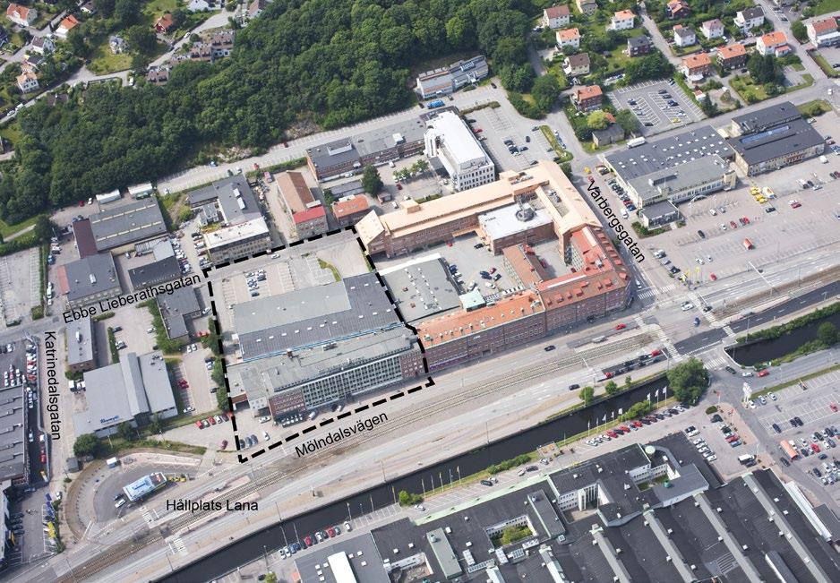 BAKGRUND Som ett led i omvandlingen av Mölndals dalgång planerar Göteborgs stad för utveckling i kvarteret norr om hållplatsen Lana.