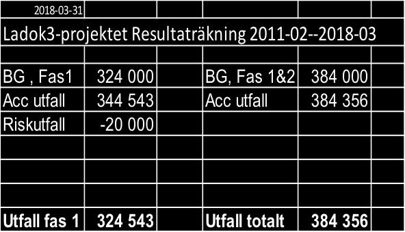 Han föredrog projektets viktiga milstolpar för att sedan presentera det ekonomiska