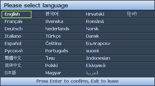 Användning Starta projektorn 1. Anslut nätsladden till projektorn och till ett vägguttag. Slå på vägguttaget (i tillämpliga fall).