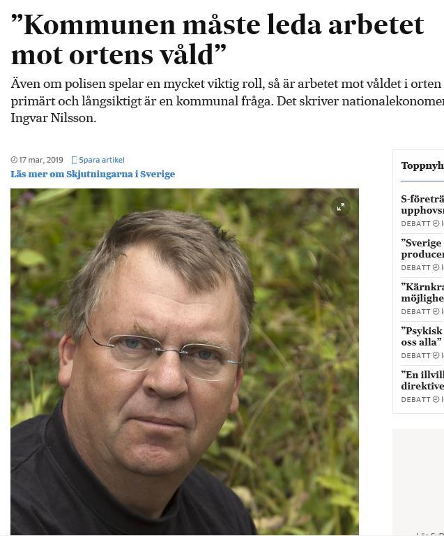 / / ingen enskild aktör kan lösa detta. Detta kräver samverkan samverkan på riktigt.