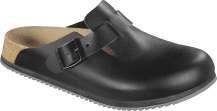 Tokio har en säker hälrem vilket är ett arbetssäkerhetskrav i många branscher. Perfekt för sjukhus & kök. BIRKENSTOCK BOSTON SL EN ISO 20347:2012 SRC.
