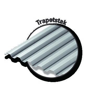 PLASTMO TRAPETSTAK Trapetstak är ett bra val för en öppen taklösning, utan krav på isoleringsförmåga. Det kan t.ex. vara en carport, terrass eller ett cykelskjul.