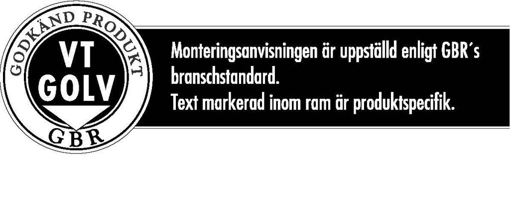 Monteringsanvisning Gerflor