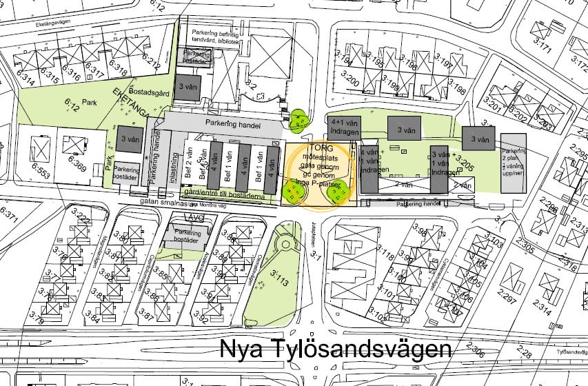 1 Bakgrund I Söndrum centrum, Halmstad, planeras nybyggnation av ett antal flerfamiljshus.