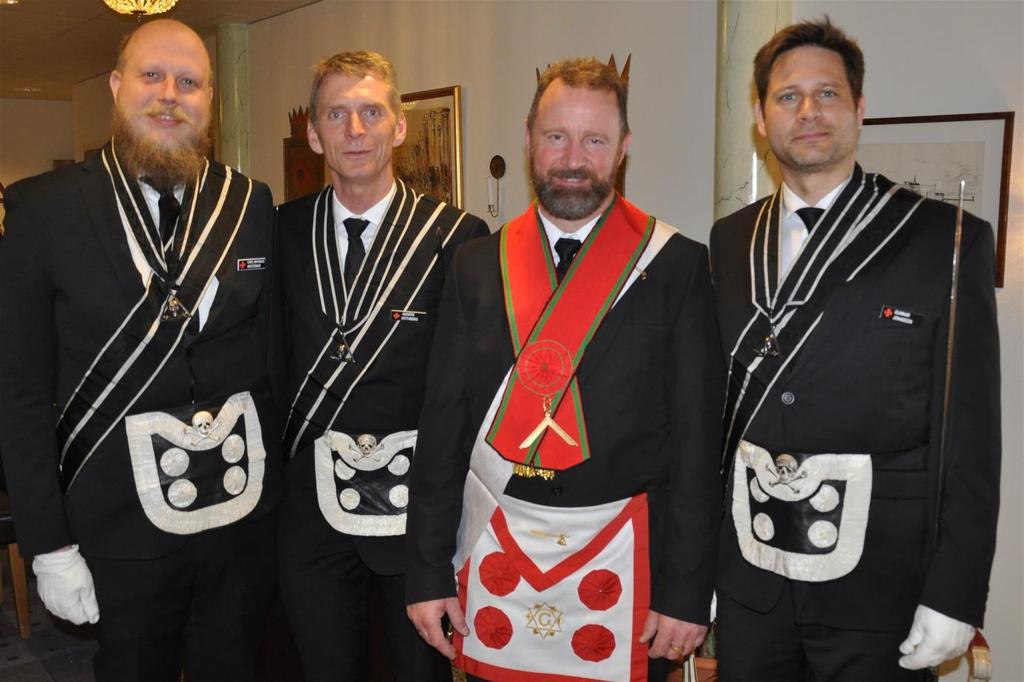 Gotlandsloge på Termometergatan Lördagen den 29 april recipierades tre bröder från S:t Nicolaus på Gotland i S:t Anderaslogen S:t David.