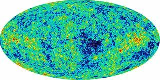 Universums början, 379000 år efter Big Bang eller ungefär 13 miljarder år sedan.