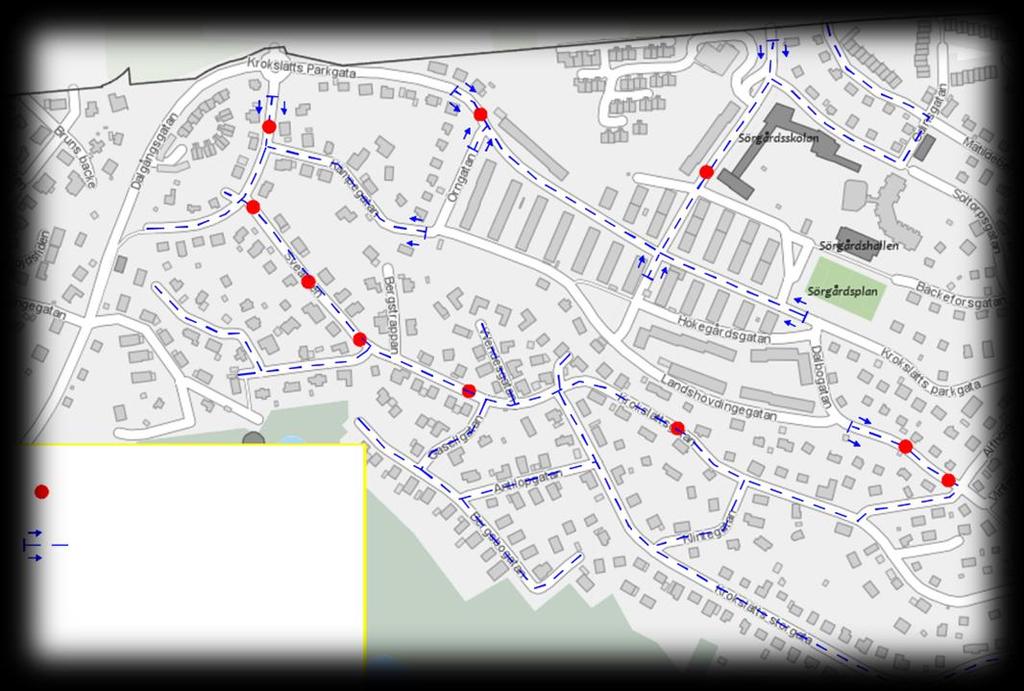 3 Trafiksäkerhetshöjande åtgärder 3.1 Nuvarande trafikmiljö och regleringar Den nya bebyggelsen är tänkt att placeras på södra sidan om Kämpegatan, öster om Örngatan.