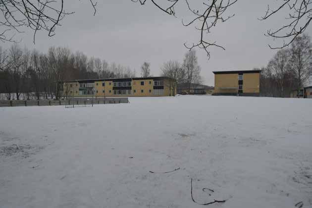 Bostadsgårdarna ligger med ett visst
