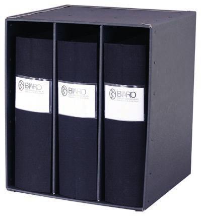 KONTORSPRODUKTER FOLDER RACK 3-FACK, GRAFIT Pärmförvaring för breda A4 pärmar B: 310 mm, D: 282 mm,