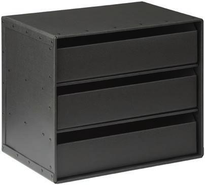 KONTORSPRODUKTER 3002 TRAY LÅDFACK, GRAFIT Tre lådor i A4-format B: 360 mm, D: 255 mm, H: 310 mm Art.