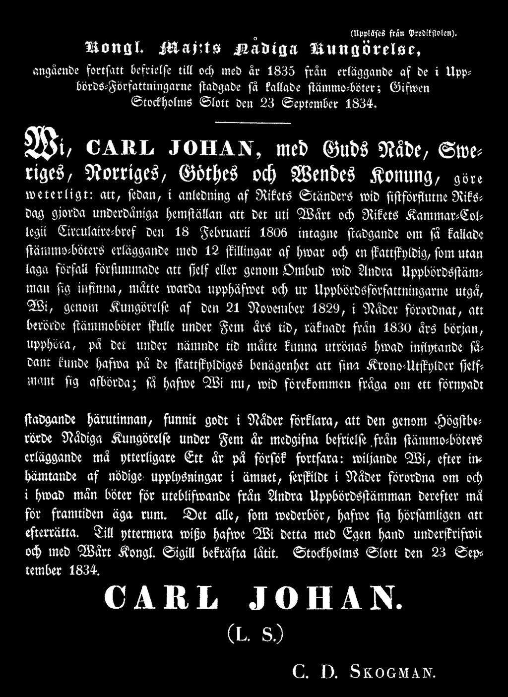 Böter om man uteblev från uppbördsstämma Kronofogde på landet och magistrat i städerna utsatte tid och plats för hållande av uppbördsstämma under tiden före 1917.