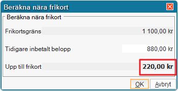 3.2 Registrera upp till frikort Vid ett besök kan patientavgiften göra att gränsen för högkostnadsskyddet överskrids.