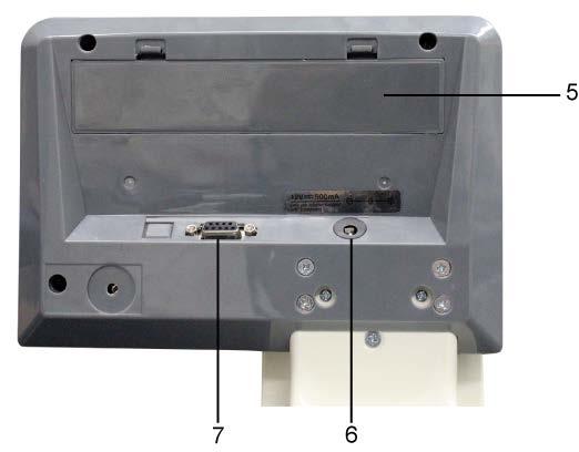 Batterifack 6 Nätkontakt 7
