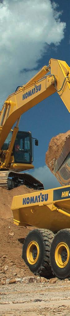 Maximal effektivitet KTCS-antispinnsystem (Komatsu Traction Control System) Till sina världsberömda dumprar har Komatsu utvecklat olika antislipsystem som omdefinierats och kombinerats med nya