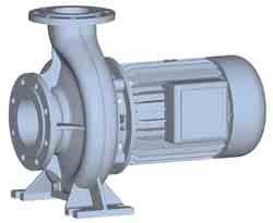 Teknisk beskrivning Användning Centrifugalpumpen UNIBLOCK-GF-M med M motor (motor med permanentmagnet) lämpar sig särskilt till