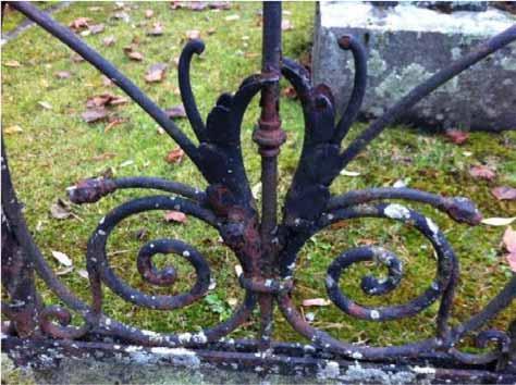 Figur 8. Rostangrepp på smidesstaket.