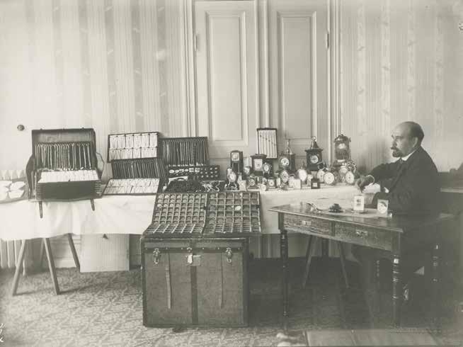 WOHLINS URHANDEL, PROVRUMMET. FOTO: BRÖDERNA HARLING 1907. STADSMUSEETS ARKIV, A 1845.